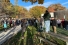 person making presentation in park