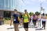 Student ambassador Hassan Shaban leads a pre-pandemic campus tour.