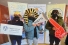 Abdullah Palang, Ameel Yaldako, and Rawad Chahla wearing silly hats