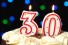 cake with 30 candles
