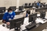 student teams working in computer lab