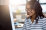 woman working at computer