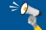 hand holding megaphone