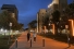 Turtle Island Walk lit up orange