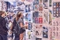 students viewing posters