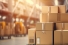 shipping cartons in warehouse