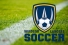 soccer logo over grassy field