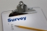clipboard with page labelled Survey