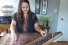 Victoria Abboud playing the qanun