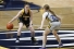 Kaelyn Batten confronts defender