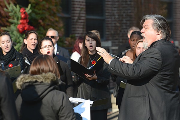 Director Bruce Kotowich leads the University Singers