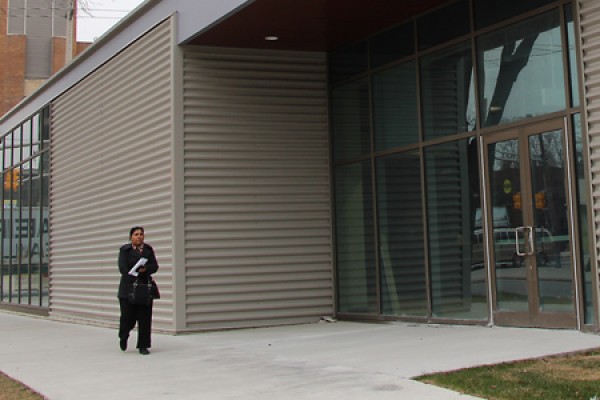 entrance on the west side of the Joyce Entrepreneurship Centre