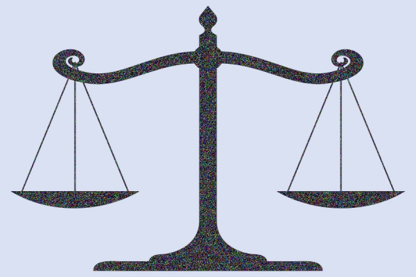 scales of justice in balance