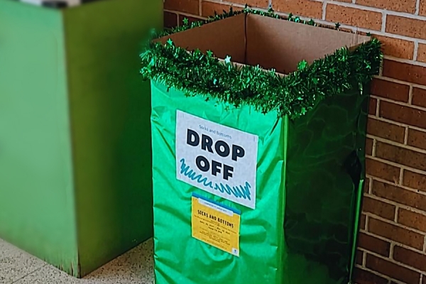 drop box located next to student centre info desk