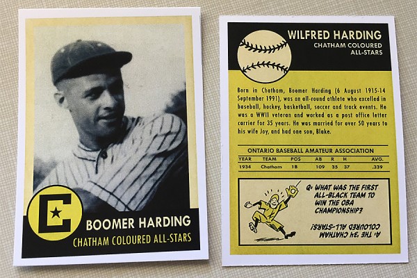 Boomer Harding&#039;s baseball card