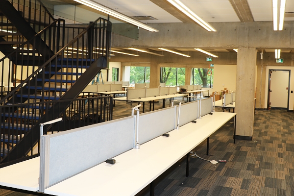 the renovated space dedicated to the Law Library.