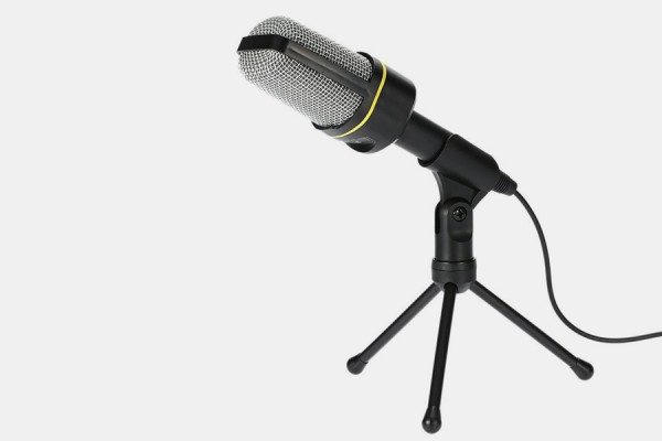 microphone on stand