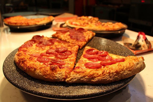 pizza in the student centre food court