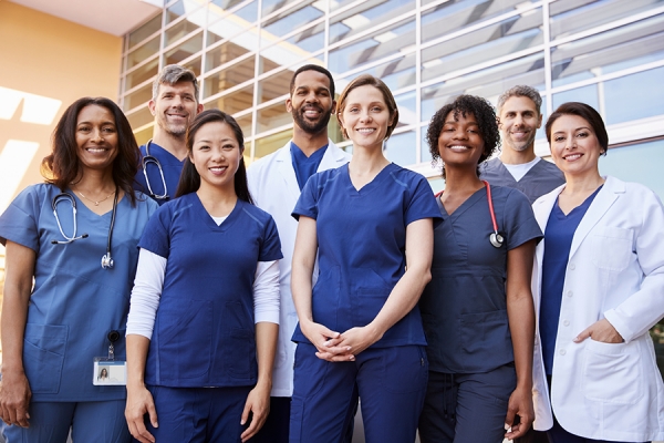 uniformed nurses