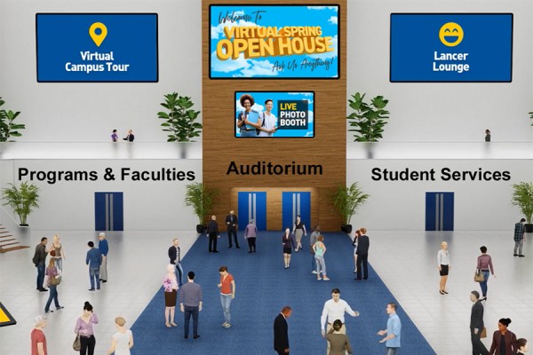 Virtual open house lobby