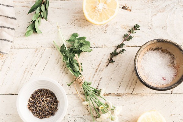 Herbs, spices, and other culinary ingredients.