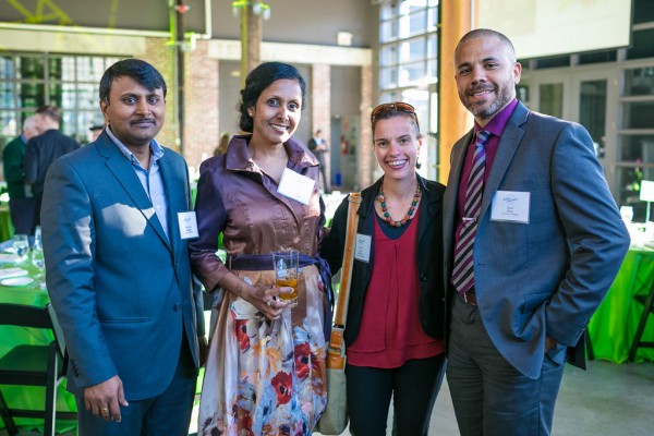 The University of Windsor&#039;s Subba Rao Chaganti, Charu Chandrasekera, Cheri McGowan and Kevin Milne attend the Royal Canadian Institute for Science&#039;s 2018 Science Exchange Dinner on May 8, 2018.