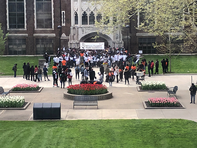 ADYC 2019 - participants gather in fron of Dillon Hall for offical group photo