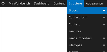 Structure Blocks menu item