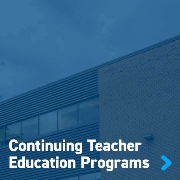 Continuing Teacher Education Programs Gridster button