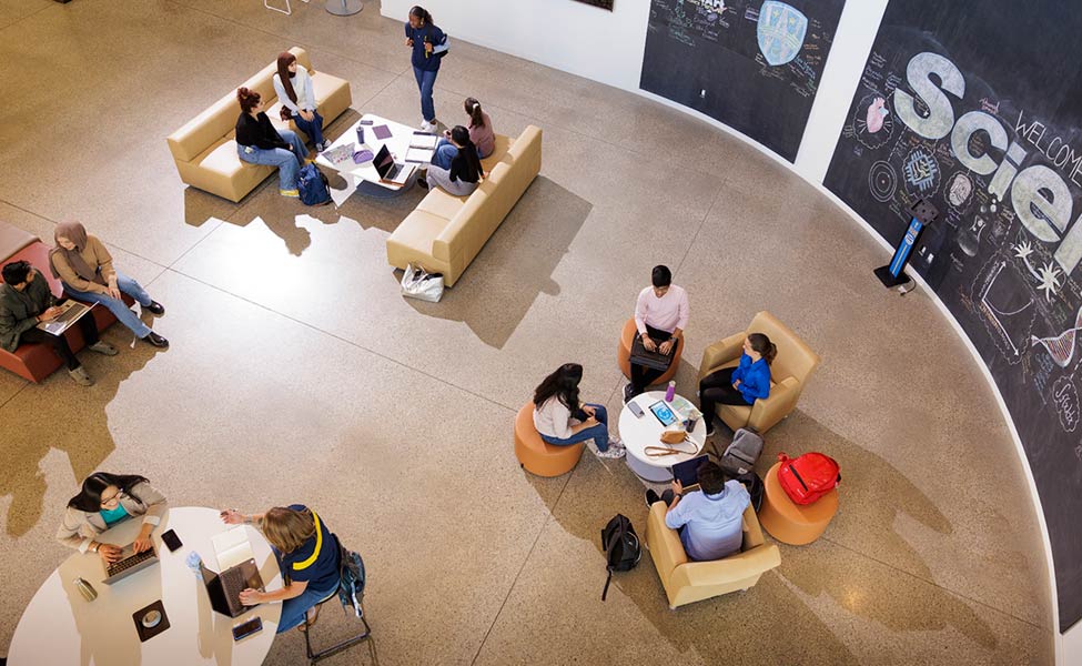 Overhand angle of Essex Centre of Research (CORe) building