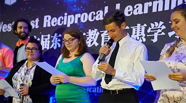 Taylor Pare was presenting at the sixth Annual International Conference on West-East Reciprocal Learning in Education