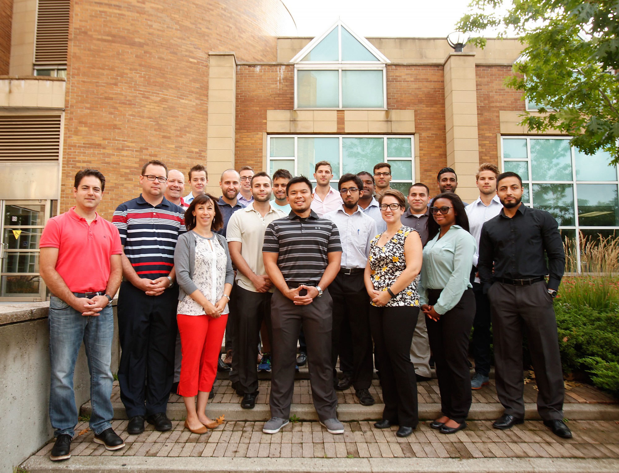 The inaugural class of UWindsor's Master of Engineering Management program.