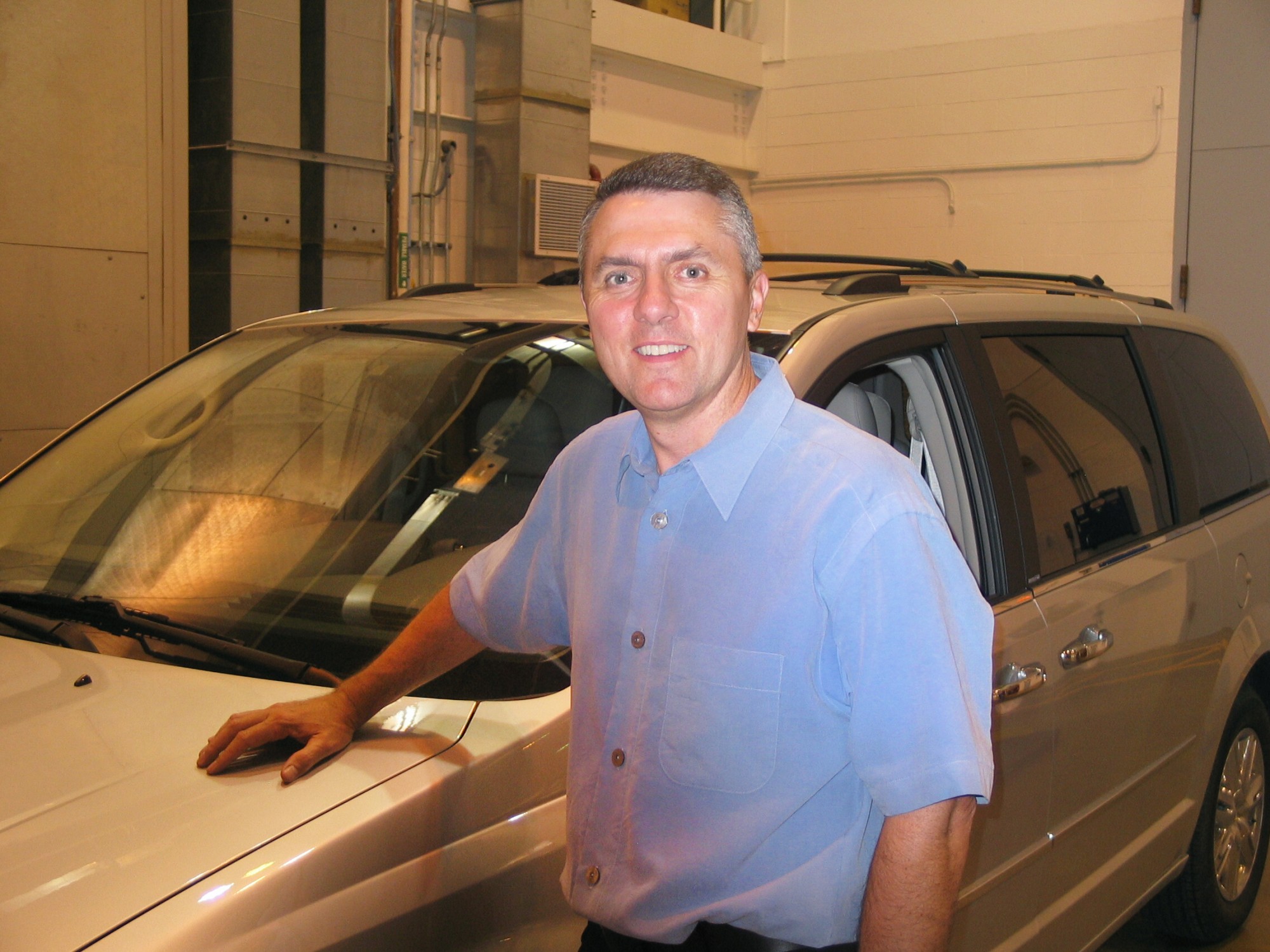 Shawn at the Automotive Research and Development Centre