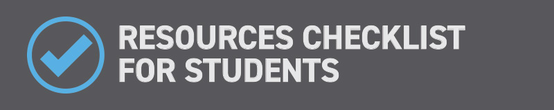 Resources checklist for students logo