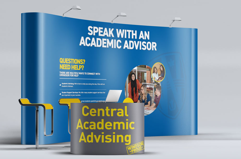 Academic Advising booth