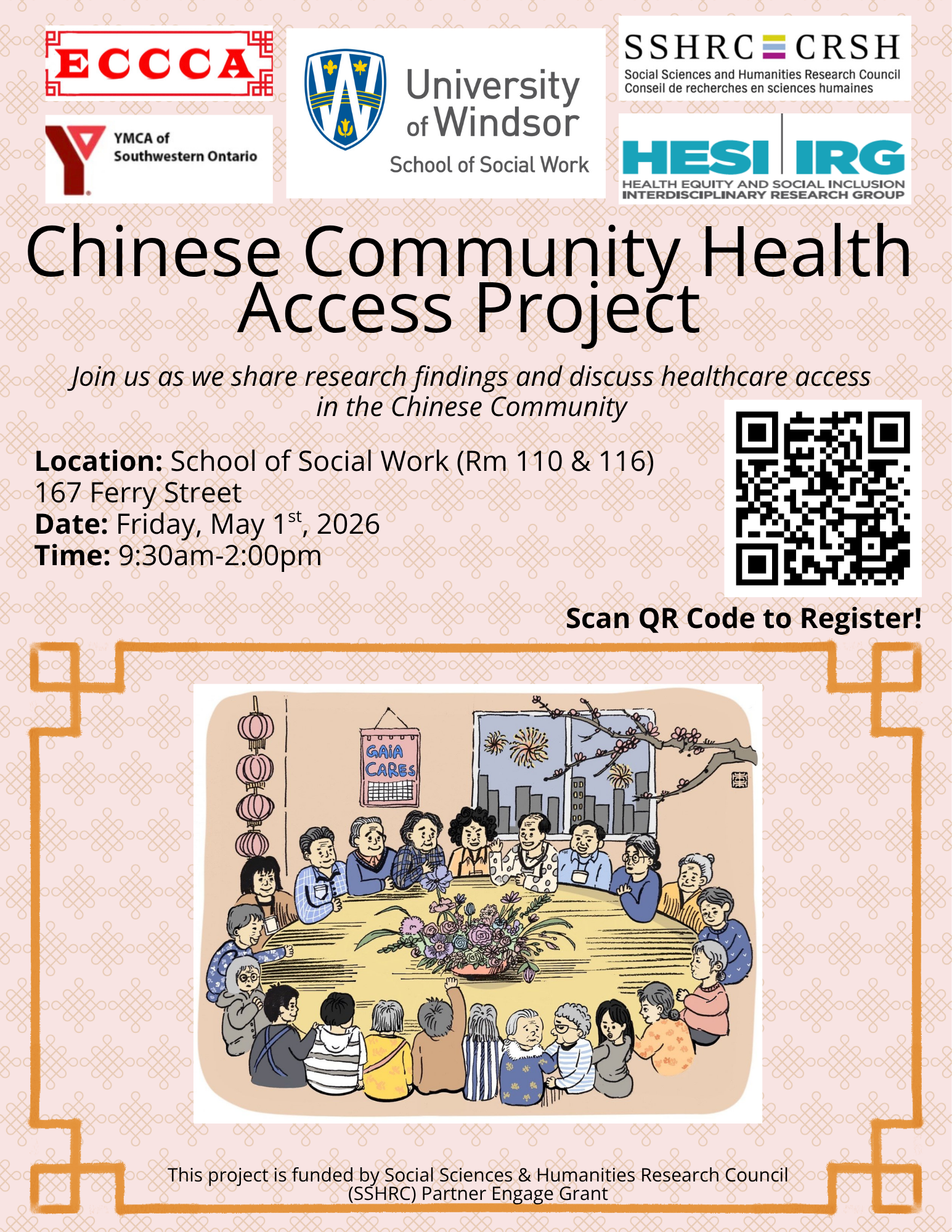 chinese community health access project flyer