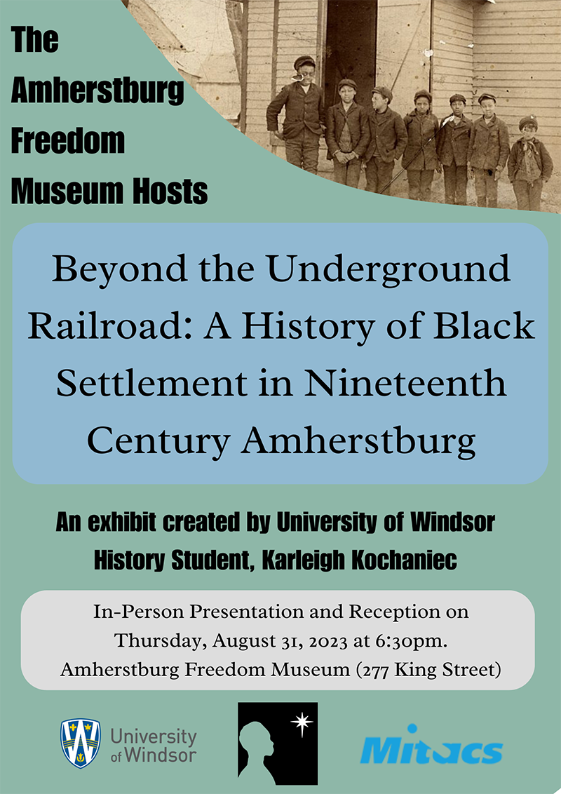 "Beyond the Underground Railroad: A History of Black Settlement in Nineteenth 
