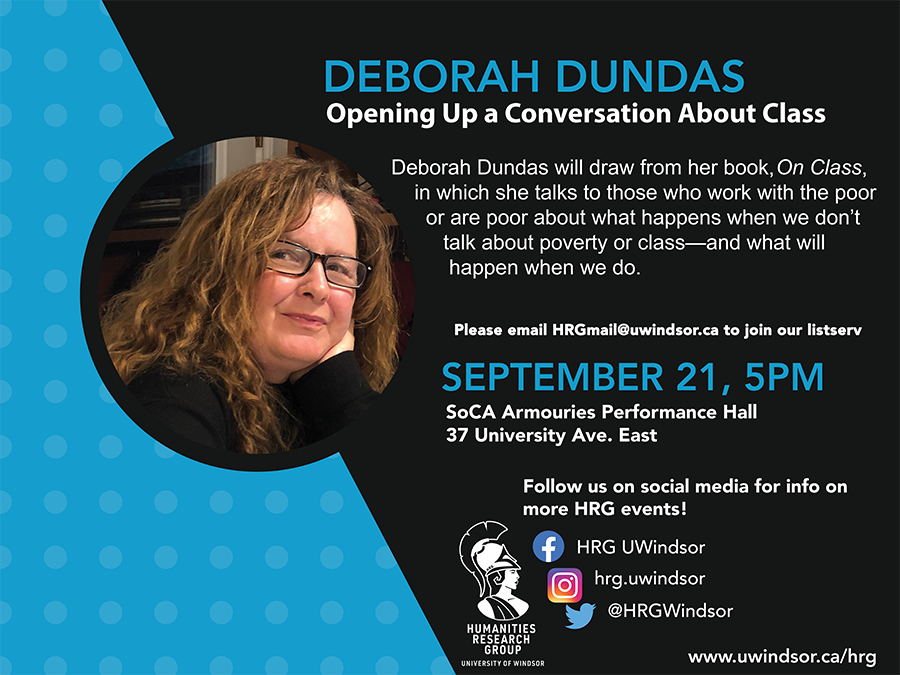 Deborah Dundas gives a talk about Opening up a conversation about class