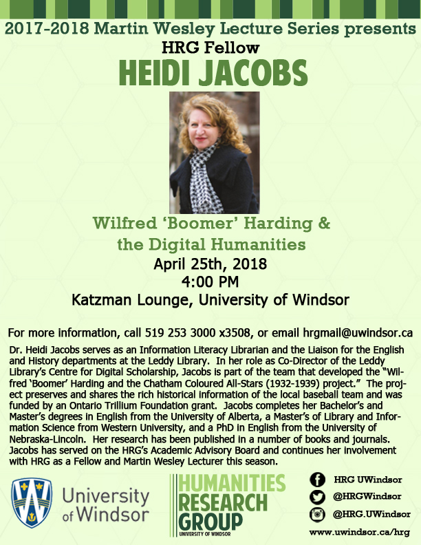 Dr Heidi Jacobs HRG Event