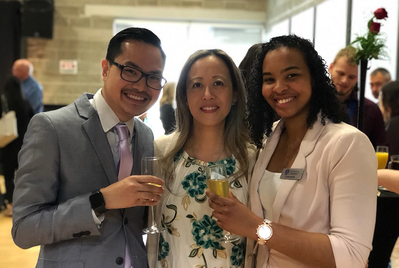 FAHSS LEAD Scholars program coordinators (l-r) Tony Vo, Dr. Phebe Lam and Crystal Bryan