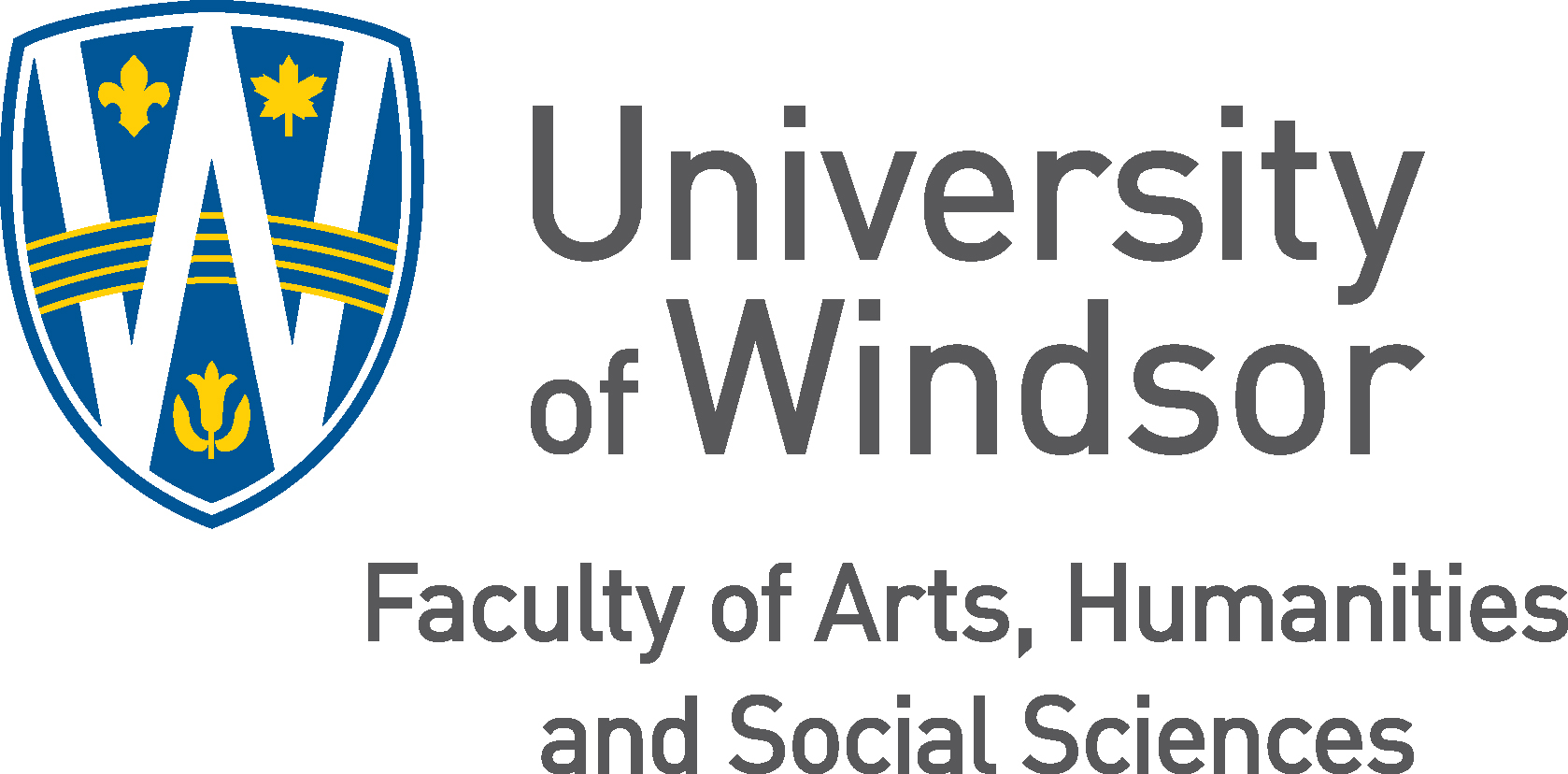 UWindsor shield and logo text for the Faculty of Arts, Humanities, and Social Sciences