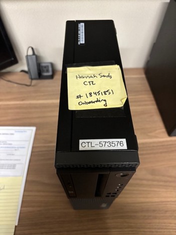 Black Lenove desktop computer