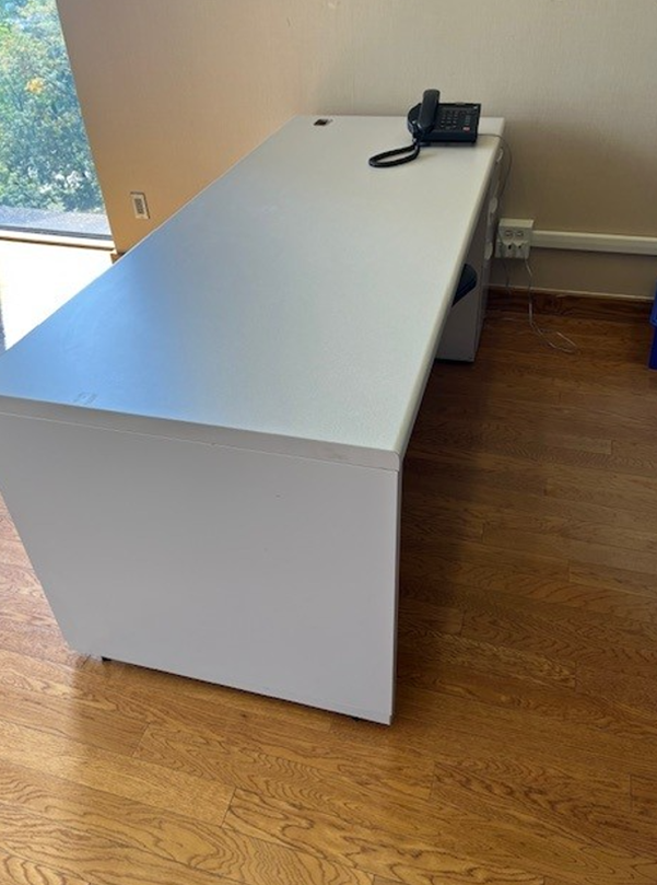 Grey desk