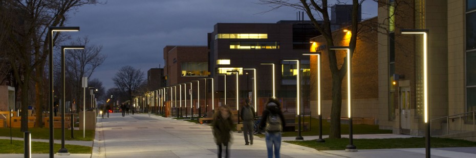 University of Windsor Campus at Night