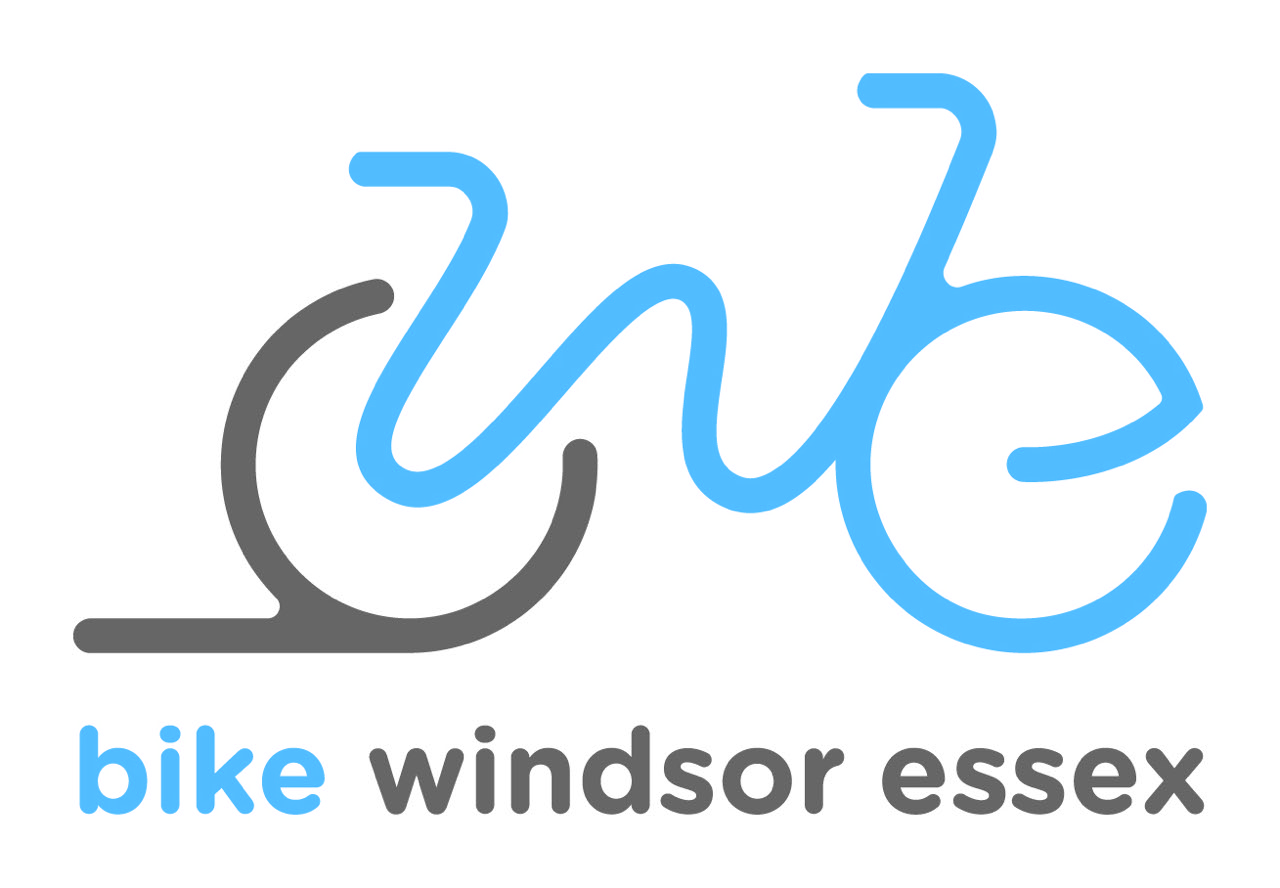 Logo for Bike Windsor Essex showing stylized bicycle