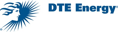 Logo for DTE showing a person with sun behind them