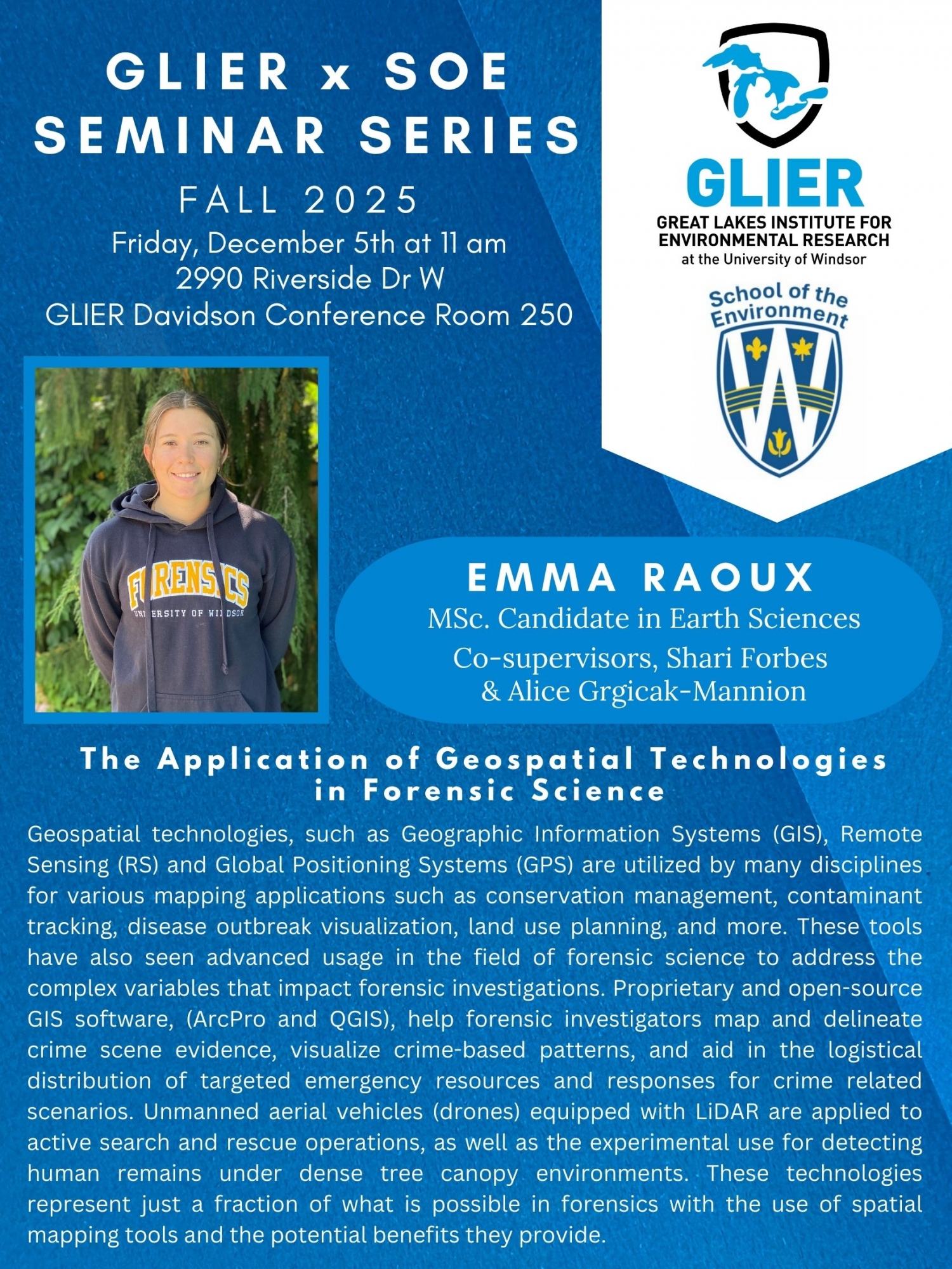 Poster for seminar by Emma Raoux