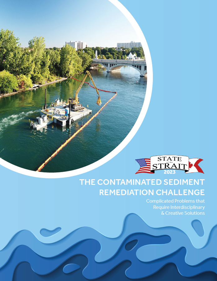 Cover of State of the State Report 2022 showing a river and a bridge