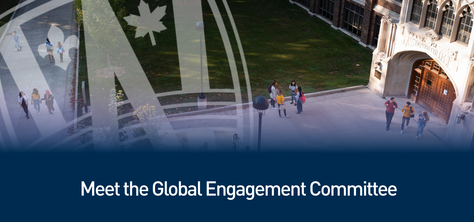 Student walking uwindsor campus