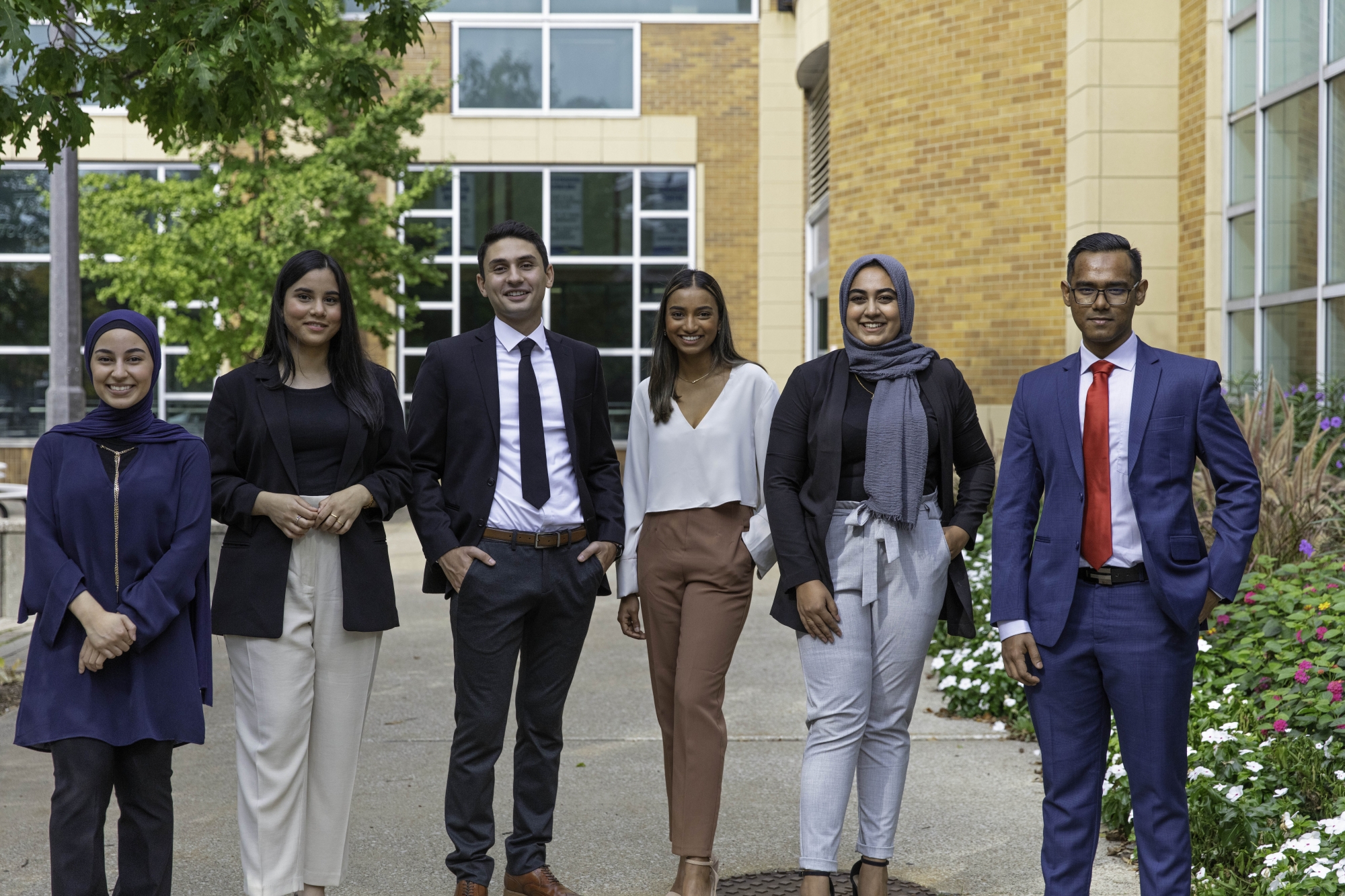 People standing in a group